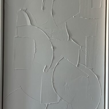 Matthew Remsbecher, "Sculpt," Plaster and paint, 34.5" x 50.5," 2025