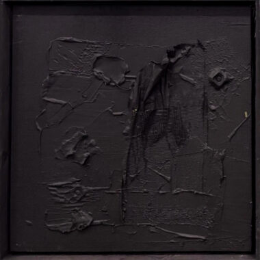 Matthew Remsbecher, "Into Nothing," Mixed media, 24" x 24," 2025