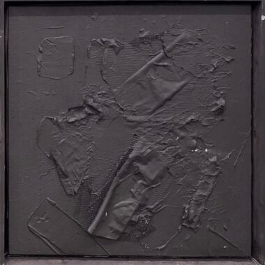 Matthew Remsbecher, “Out of Someting,” Mixed media, 24" x 24," 2025