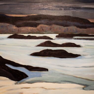 John Cole, "Frozen Lake (Terrell Winter) (Feature)," Oil on canvas, 29.5" x 24", 1997